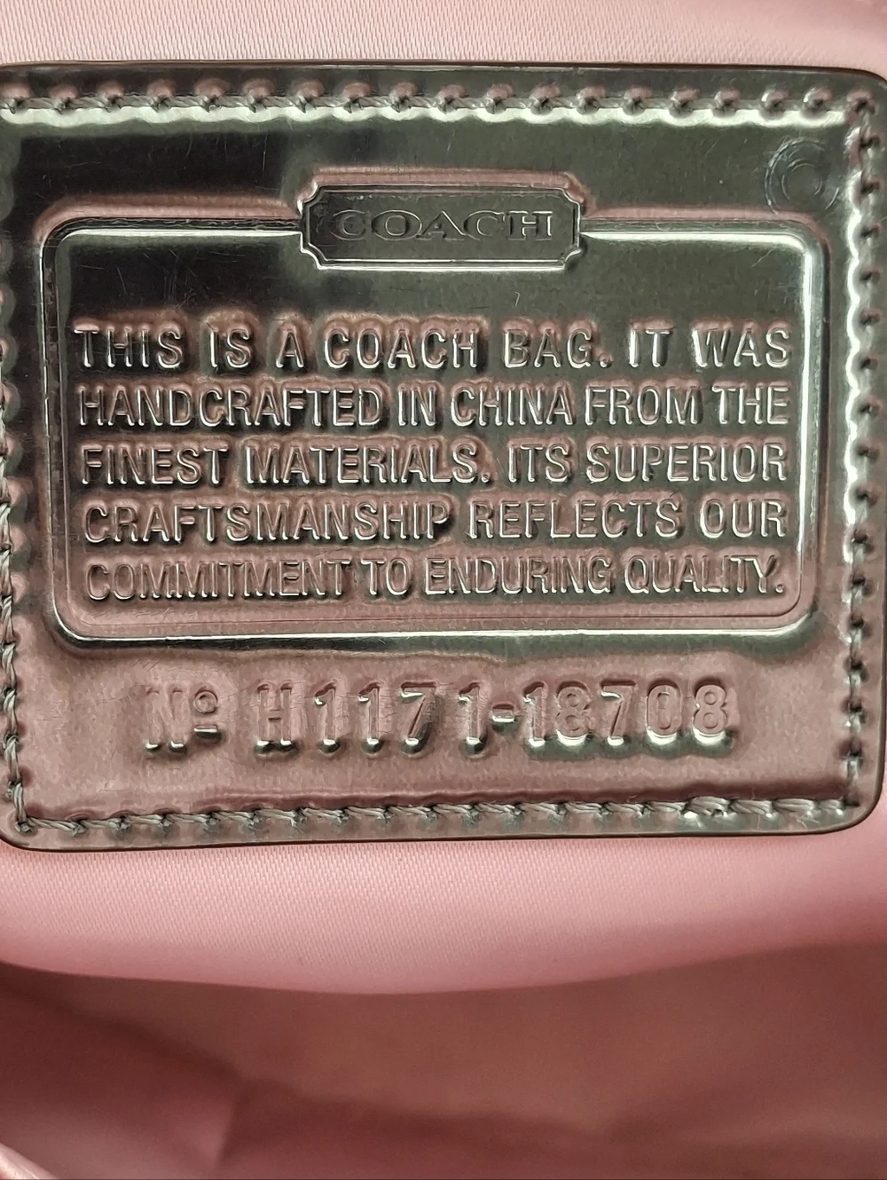 Coach Poppy Signature Sateen Pocket Hobo 18708 EUC - Picture 7 of 8